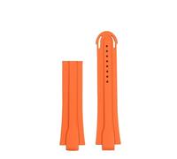 YELEMEABHB Bracelet de montre en caoutchouc for Oris Aquis Special 7730 7740 7653 7734 7725, bracelet de plongée for homme Bracelet de montre(Orange-no)