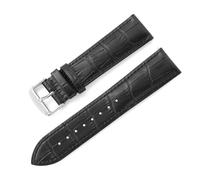 YELEMEABHB Bracelet de montre en cuir de veau 14 mm, 16 mm, 18 mm, 19 mm, 20 mm, 21 mm, 22 mm, 24 mm, motif nœud de bambou, for dégagement rapide Bracelet de montre(Noir,20mm)