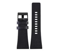 YELEMEABHB Bracelet de montre en cuir for homme for Diesel DZ7406, DZ7408, DZ4280, DZ4343, 22 mm, 24 mm, 26 mm, 28 mm, 30 mm, 32 mm, 34 mm Bracelet de montre(Black black clasp,30mm)