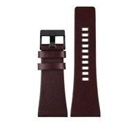 YELEMEABHB Bracelet de montre en cuir for homme for Diesel DZ7406, DZ7408, DZ4280, DZ4343, 22 mm, 24 mm, 26 mm, 28 mm, 30 mm, 32 mm, 34 mm Bracelet de montre(Brown black clasp,30mm)