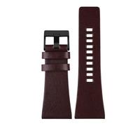 YELEMEABHB Bracelet de montre en cuir for homme for Diesel DZ7406, DZ7408, DZ4280, DZ4343, 22 mm, 24 mm, 26 mm, 28 mm, 30 mm, 32 mm, 34 mm Bracelet de montre(Brown black clasp,24mm)