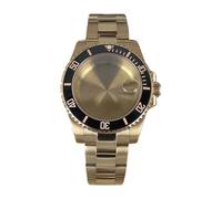 YELEMEABHB Bracelet de montre en saphir de 40 mm, compatible avec for Seiko NH35, NH36, NH34, NH70, 8215, ETA2824, SUB, boîtier Oyster, boucle coulissante Boîtier de montre(Solid Bottom Cover 1,Miyota