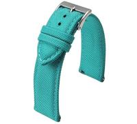 YELEMEABHB Bracelet de montre en toile de voile imperméable 20 mm 22 mm for dégagement rapide, bracelet de montre durable, bracelet de sport for hommes Bracelet de montre(TEAL BLUE,20mm)