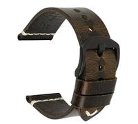 YELEMEABHB Bracelet de montre fait main for Panerai Seiko Hamilton 18 mm, 19, 20, 21, 22, 23, 24, marron foncé, bleu, noir Bracelet de montre(Army green black,22mm)