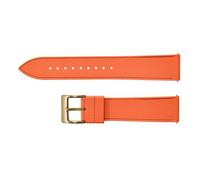 YELEMEABHB Bracelet de montre for dégagement rapide 20 mm 22 mm, en caoutchouc FKM souple, motif mosaïque, étanche, for montre de sport, accessoire for hommes et femmes Bracelet de montre(Orange 3,22m