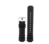 YELEMEABHB Bracelet en caoutchouc for montre for Casio G-Shock série 4778AW-591 590 5230AWG-M100 101 Bracelet de montre(Black Silver)