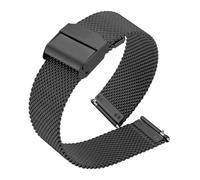 YELEMEABHB Bracelet en métal 20 mm/22 mm for montre connectée for AMAZFIT Active 2, GTR, 4, 3 Pro, 47 mm, GTS, 4, 3, 2e, BIP, 5, Balance, en acier inoxydable Bracelet de montre(Black1,20mm)
