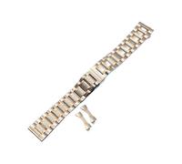 YELEMEABHB Bracelets De Montre En Acier Inoxydable For Montres, For Seiko Casio Omega Compatibles For Toutes Les Montres, Argent, Or, 18, 20, 21, 22, 24 Mm Bracelet de montre(Silver-rose gold,23mm)