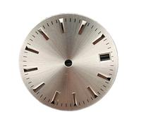 YELEMEABHB Cadran de Montre 29,5 mm, Accessoires modifiés for mouvements 8215 8200 821A 2813, Cadran for Calendrier 2824 Composer(White Sunburst)