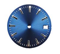 YELEMEABHB Cadran de Montre 29,5 mm, Accessoires modifiés for mouvements 8215 8200 821A 2813, Cadran for Calendrier 2824 Composer(Blue Sunburst)