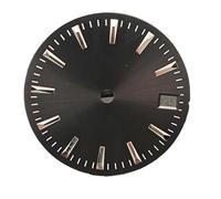 YELEMEABHB Cadran de Montre 29,5 mm, Accessoires modifiés for mouvements 8215 8200 821A 2813, Cadran for Calendrier 2824 Composer(Black Sunburst)