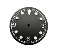 YELEMEABHB Cadran de Montre 31 mm for for 2813 3804 8215 821A, Cadran Vert Lumineux et Aiguilles Bleues Lumineuses, Accessoires Composer(Silver dial)