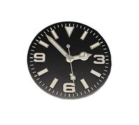 YELEMEABHB Cadran de Montre Lumineux GBW9 for NH35, Cadran 28,5 mm ou 31, for for NH35A/4R35/NH34/NH36, Accessoires Composer(31 Set 604-1-819-01)