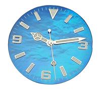 YELEMEABHB Cadran de Montre NH35 28,5 mm + Accessoire adapté au Mouvement Composer(Blue Set 126-01)