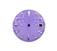 YELEMEABHB Cadran de Montre NH35 Radial 29 mm Cadrans mécaniques modifiés for for NH35/NH36 Composer(Violet)