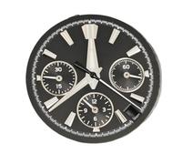 YELEMEABHB Cadran de Montre VK63 29,5 mm Bleu Glacier Lumineux BGW9 for for for Quartz, Accessoires, Pied Cadran 3.0 adapté for pièces for Seiko Composer(Black Set722-4 722-6)