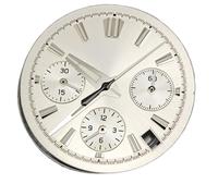 YELEMEABHB Cadran de Montre VK63 29,5 mm Bleu Glacier Lumineux BGW9 for for for Quartz, Accessoires, Pied Cadran 3.0 adapté for pièces for Seiko Composer(WhiteSet 722-1 722-6)