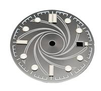 YELEMEABHB Convient for Le Mouvement for ETA2836, Cadran de Montre 31 mm, Motif remontage, Cadrans Lumineux Verts avec Date, Accessoires, pièces réparation Composer(Noir)