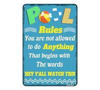 Yelenacca Panneau humoristique en métal avec inscription « You are Not Allowed to Do Anything » - Décoration murale rétro - 20,3 x 30,5 cm