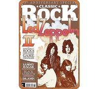 Yelenacca Plaque murale en étain - Plaque murale LED Zeppelin Classrockwall - Décoration amusante - Vintage - 20,3 x 30,5 cm