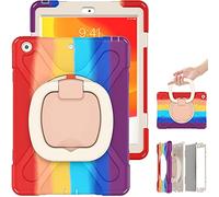 yeliot Coque pour iPad 10,2" 2021/2020/2019, résistante aux Chocs avec poignée rotative à 360°, Protection complète pour iPad 10.2 9e/8e/7e