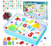 Yellcetoy Jouet Sensoriel Autisme, Table Lumineuse Enfant Jouet Sensoriel Light Box, 149pcs Sensory Light Table, Jouets Montessori éducatifs Créatifs et Amusants pour Les Enfants 3 4 5 6 7 8 Ans