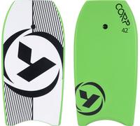 Yello 42" Slick Corp Bodyboard Vert : Idéal - 168-183 cm - HDPE - XPE - EPS