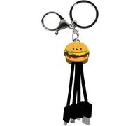 YELLO KOKO YKCBLANDYBURGERB - Cbl Andy USB-A to USB-C/Micro/Light 15cm Burger Bk