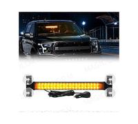 (Yellow)40 Led Strobe Light Emergency Flash Warning Lamp Auto Windshield Bar Traffic Advisor Flashlight Red Blue Car Accessories 12v-24v