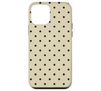 Yellow and Black Polka Dots Tiny Polkadots Aesthetic Coque pour iPhone 12 Mini