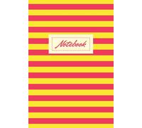 Yellow And Red Stripes: Notebook