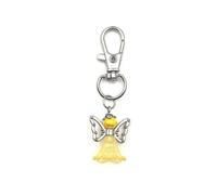 (Yellow B)30PCS Guardian Angel Keychain Pendant Baptism Communion Thank You Gift Dinner