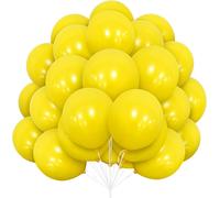 Yellow Balloons, 30Pcs Yellow Latex Balloons 12 Inch 30.5Cm Yellow Balloon With Ribbon For Women Boys Girls Birthday Party Halloween Picnic Bridal Shower Decorations Party Detournesol