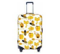 Yellow Bee Honey Housses de protection élastiques pour bagages de voyage 45,7 à 81,3 cm, noir, L