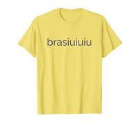 Yellow Blue Brasiuiuiu Brasil Brazil Brazilian T-Shirt