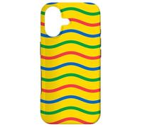 Yellow Blue Green Red Wavy Mauritius Colorful Pattern Coque pour iPhone 17