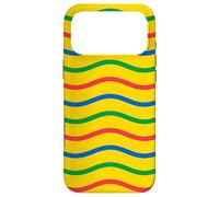 Yellow Blue Green Red Wavy Mauritius Colorful Pattern Coque pour iPhone 17 Pro Max