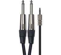 YELLOW CABLE - K07M-3 - Câble Audio Mini Jack Stéréo Mâle / 2x Jack Mono Male - 3,00 m