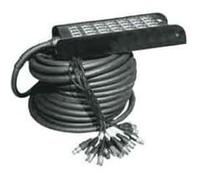 Yellow Cable Multipaire 24 XLR 4 XLR 30 M Multipaires