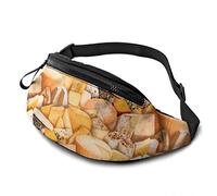 Yellow Cheese Vegetable Food Fanny Pack Sacs de Taille pour Femmes et Hommes, Sac de Ceinture décontracté Crossbody Bum Bag avec Sangle réglable pour l'extérieur, la Course à Pied, la randonnée