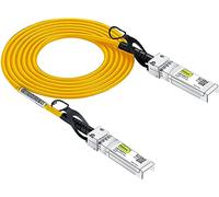 [Yellow] Coloured 10G SFP+ DAC Cable - Twinax SFP Cable for Cisco SFP-H10GB-CU1.5M, Ubiquiti UniFi, D-Link, Supermicro, Netgear, Microtics, Fortinet, 1.5 m (4.9 ft)