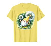Yellow Dandelion Decor For Gnome Lover Make A Little Wish T-Shirt