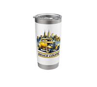 Yellow Deuce Coupé Cityscape Gobelet isotherme en acier inoxydable double paroi