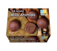 Yellow Door À rouler - Animaux sauvages pour enfants âgés de 2, 3, 4, 5 ans | Apprentissage précoce | Sphères sensorielles | Motricité fine | Tampon et rouleau de pâte à modeler | Apprentissage