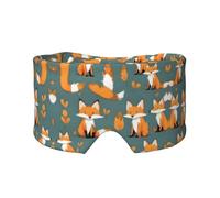 Yellow Fox Bandeau pour dormir sur le côté, masque pour les yeux et cache-oreilles, unisexe, 68,1 x 10,9 cm, intérieur et extérieur, voyage, yoga, confort réglable