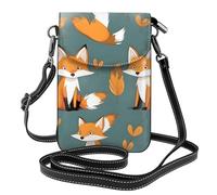 Yellow Fox Petit sac à bandoulière pour femme en cuir synthétique avec emplacements pour cartes et sangle réglable