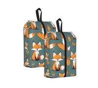 Yellow Fox Sac à chaussures de voyage résistant à l'eau avec poignée pour valise, chaussures de sport, chaussures de sport, 2 pièces., One Size, Classique