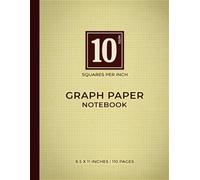 Yellow Graph Paper Notebook - 10 Squares Per Inch: Ultra-High Precision Engineering & Math Grid Notebook | Maximum Density Graph Paper for Technical Drawing, Design & Advanced STEM