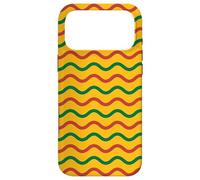 Yellow Green Red Stripes Lithuanian Language Pattern Coque pour iPhone 17 Pro Max