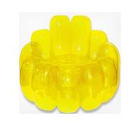 (Yellow) Jelly Inflatable Chair for Indoor & Outdoor Use, Portable Blow Up Couch Sofa Seat, Air Couch for Yard, Patio, Beach, The Jelly Collection